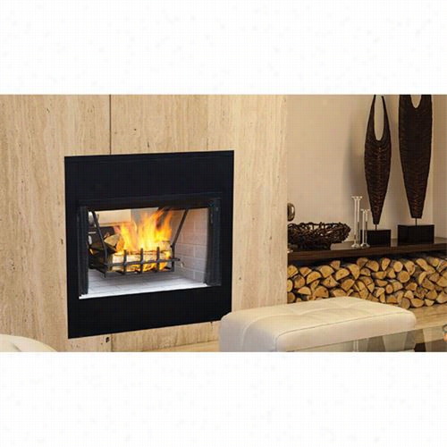 Superior Fireplacaes Wrt35stwsi Pro Series 36"" Raadiant See-thru Woood-burning Firplace With White Stacked Liner