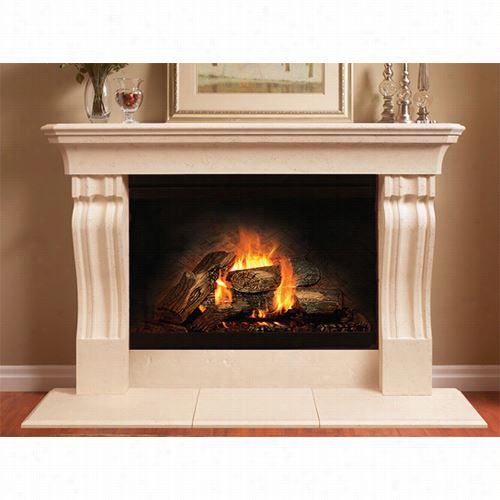 Balmer Mantels 4137-tc Divine Thincast Stonemantel With Riser