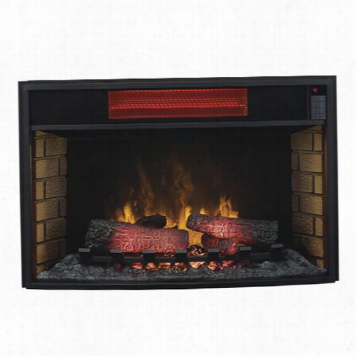 Classi Flame 32ii310gra Electric Insert 32"" Infrared Spectrafire Plus With Safer Plug In Black