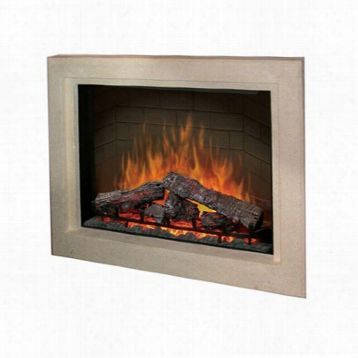 Dimplex Bf33dxp-bsstn 34"" Built-in  Direct Wire Firbeox Package With Stone-look Description Frame Surround