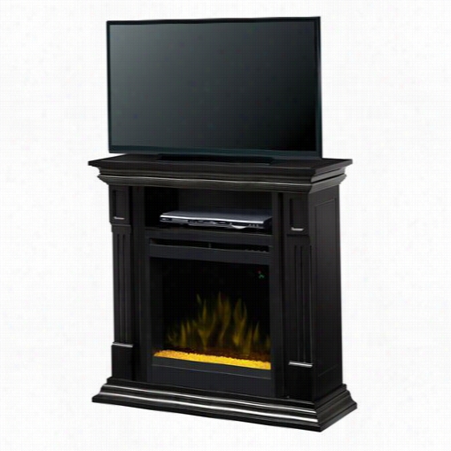 Dimplex Dfp20cr-13 64b Deerhurt Electrci Fireplace Me Dia Console In Black With Gl Ass Ember Bed