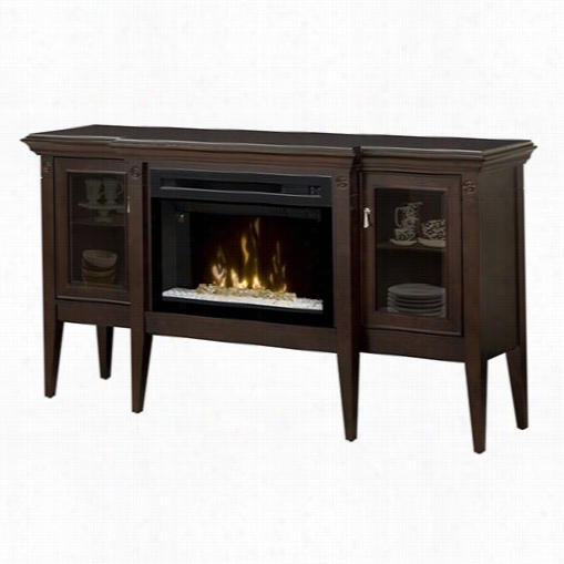 Dimllex Gds25hg-1253e Upton Eec Tric Fireplace Cupboard In Burnished Walnut In The Opinion Of Acrylic Icee