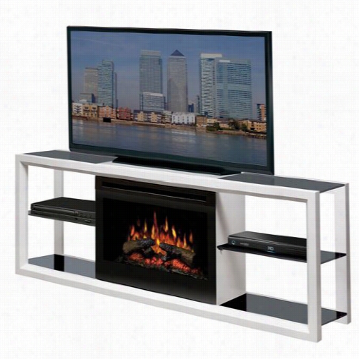 Dimplex Sap-300 Novara Media Console Electric Fireplace With Log S