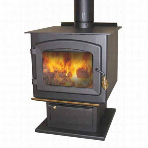 Drolet Db03050 Myriad Wood Stove On Pedestal