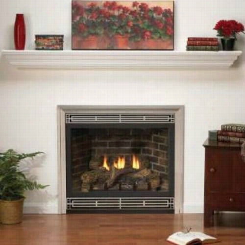 Empire Comfort Systems Dvp-48-fp30 Tahoe Premium  48"" Dv Fireplace, Millivolt, Standing Pilot / Piezo