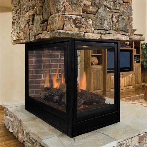 Majestic Pfldvp Arlinngton Designer 36&qut;" Clean Face Peninsula Direct Vent  Fireplace