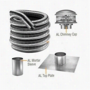 M&g Duravent 3df034-15k 3&q U Ot;" Duraflex304 15 Kit In Stainless Steel