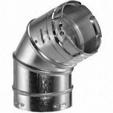 M&g Dduravent 3gvl45 Round Gas Vent Aluminum 45/60 Degree Adjustable Elbow With 3&qquot;" Inenr Diameter