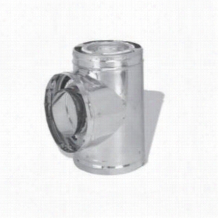 M&g Duravent 6dp-t Duraplus 6"" Gaalvanized Class A Triple  Wall Chimney Pipe Tee With Cap