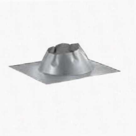 M&g Duravent 6dt-f6dsa Duratech 6"" Class A Chimney Pipe Dead Soft Aluminuk Roof Flashing For 0/12  - 6/12 Pitch