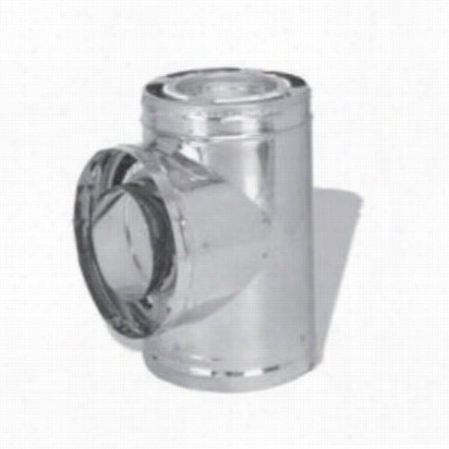 M&g Duravent 8dp-t Duraplus 8"" Galvanized Class A Triple Wall Chimney Pipe Tee With Cap