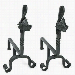 Minuteman And-04 Maple Leaf Andirons