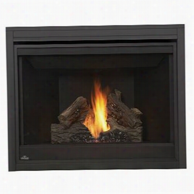 Napoleob B42nt 2 5,000 Btu Fool Gas Direct Vent Millivoolt Fireplace In Blacm