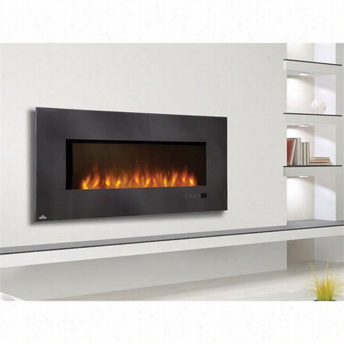 Napoleon Efl48h 48"" Slimline Black Wall Mount Electric Fireplace