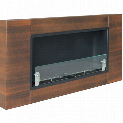 Nu-flame Nf-w4fid Finestra Due Wall Mounted Ifreplace In Dark Walnut