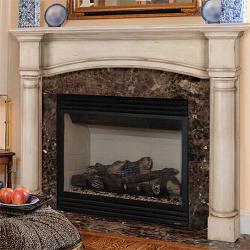 Pearl Mantels 159-56 The Princeton 56"" Flush Mount Mantel Surrond