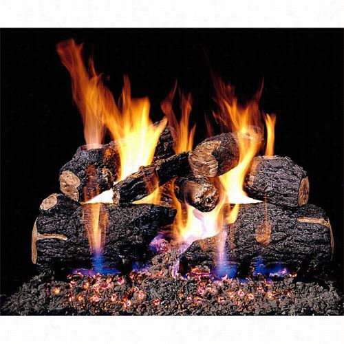 Peterson Real Fyre Chdg4 Charred Oak Vented Ggas Log Set With G4 Burner