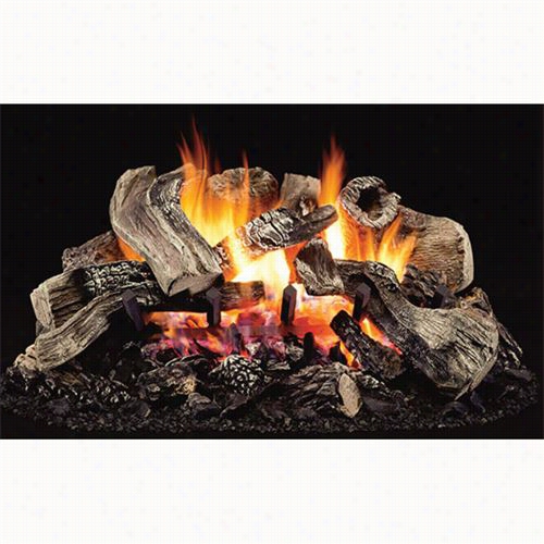 Superior Fireplaces Hke24rf 24"" Black Tupelo Millivolt Vented Log Set With Remot E
