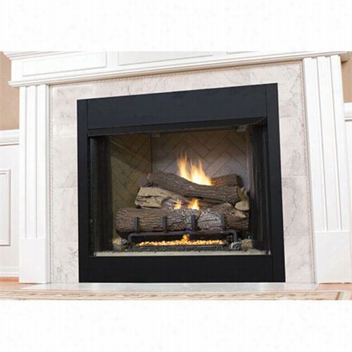 Superio Fireplaces Vrt3536ws 36"" Talll Opening Universal Firebox With White Stacked Liner