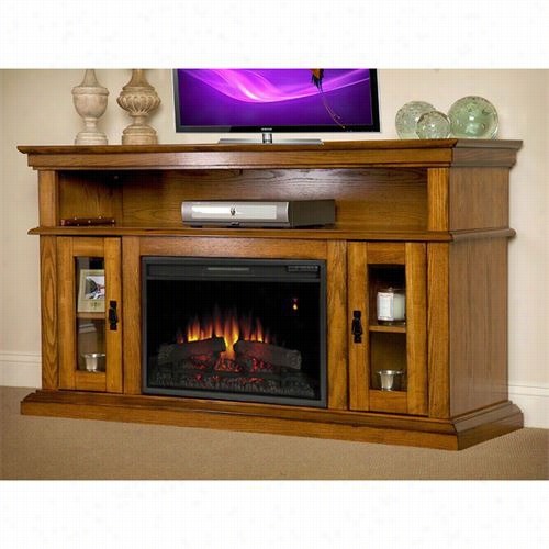 Classic Flame 26mm2209-o107 Bbrookfield Electric Fireplace Entertainment Center In Premium Oak