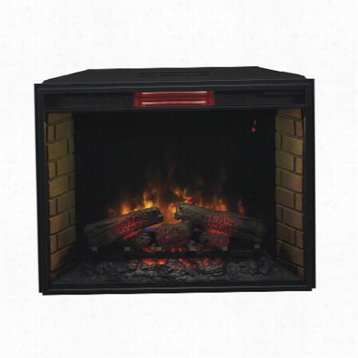 Classic Flame 33ii310gra Electric Insert 33"" Infrared Spectrafire Plus With Safer Plug In Black