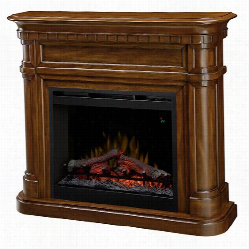 Dimple Dfp2bl-1363bw Charleston Electricf Ireplace In Burnishsd Walnut With Log Set