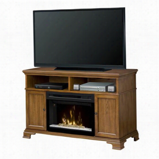 Dimplex Ggds25hg-1055do Brookings Elcetri Fireplacemedia Cosole In Dark Oak With Acrylic Ice And Multi-fire Xd Firebox