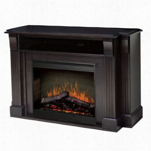 Dimlpex Smp-160-est Langley  Media Console Electric  Fireplace In Espreesso With Log Set