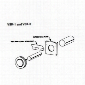 Empire Comfort Systems Vsk-1 Slim-line Vinyl Siding Kit According To Dv-25, Dv-35, Dvc-35, Dv-55 Direct-veht Wall Furnaces