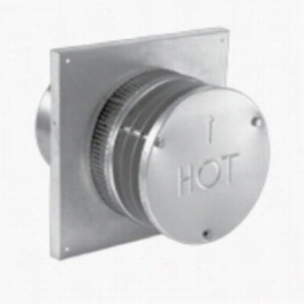 M&g Duravent 4bdva-hrcs 4&quo;t" X 6-5/8"" Galvanized Round Horizontal Termination Cap Square Bwse