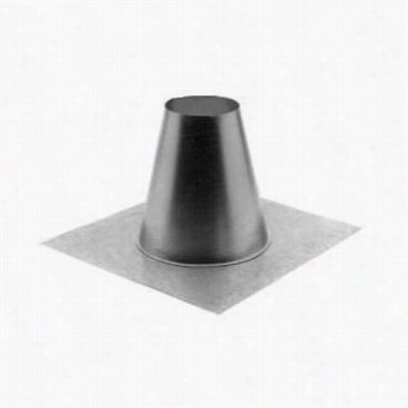 M&g Duravent 4gvff Round Gas Vent 4"" Inner Diameter Aulmnium Ttall Cone Flat Flashing