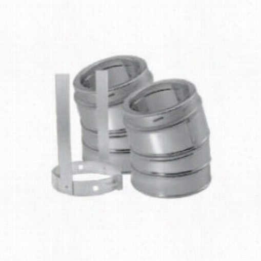 M&g Duravent 7td-e30k Duratech 7"" Class A Chimney Pipe Galvanized 30 Degree Elbow Kit