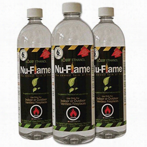 Nu-flame Nf-bioeth3l 3-1 Liter Bottles Ethanol Fuel