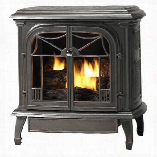 High Fireplaces Cisas-bx12518m B-vent Cast Iron Stove In Aged Silver