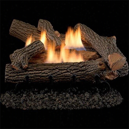 Superior Fireplaces Lvd24ch-vd1824 24"q&uot; Crescent Hill Log Se T With 18""/24"" Dual Yellow Flame Burner And Ma Nual Control