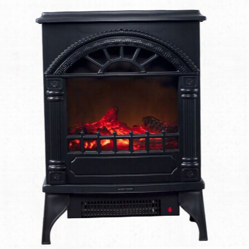 Trademark Fireplaces 80-wsd012 Freestandnig Eetcric Lo Fireplace In Black