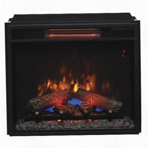 Classic Flame 23ii310gra Electric Insert 23"" Inf Rared Spectrafire Plus With Safer Plug In Black