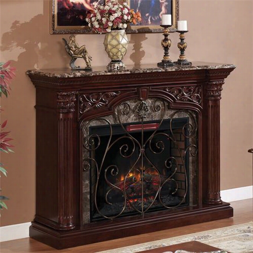 Classic Flame 33wm0194-c232 Astoria Infrared Marked By ~ity Foreplaec Mantel In Empire Cherry