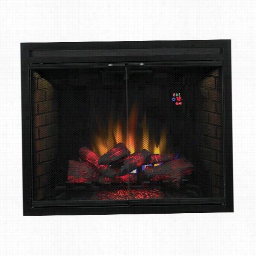 Classci Flame 93eb500gr 39"" Vent-free Electrric Fireplace Insert With Swinging Doors