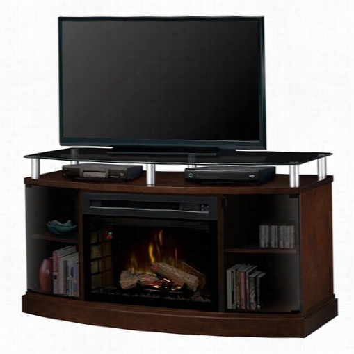 Dimplex Dfp25hl-ma1015 Windham Eletcric Fireplace Media Console In Mocha With Realogs