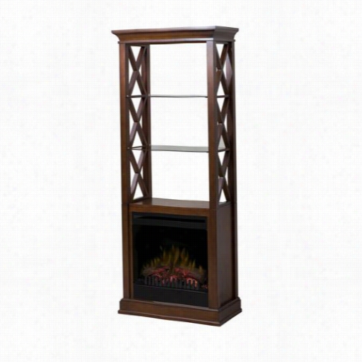 Dimplex Dgs20-1370wn Seabert Marked By ~ity Fireplace Etagere In Awlnut