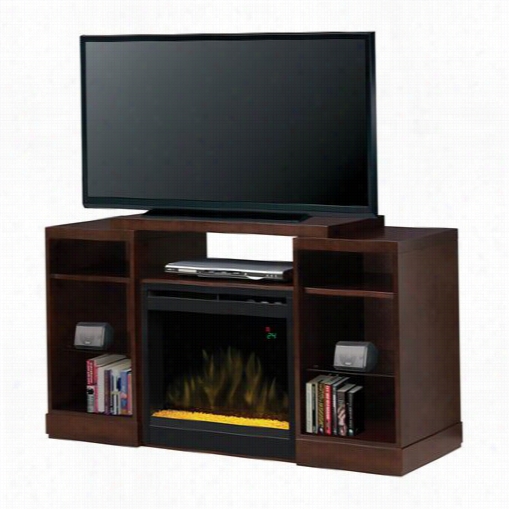 Dimplex Gds20cr-1363e Dylan Leectric Fireplace Media Console In Espresso Wit H Glasse Mber Bed