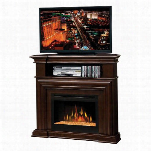 Dimplex Gds25-1057e Gmontgomery Media Consoe Electric Fireplace In Espresso With Galss Ember Bed