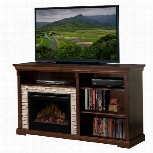 Dimplex Gds225-1269e Edgewood Media Console Electric Fireplace In Espresso With Log Set