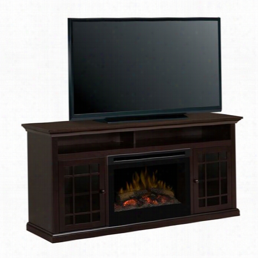 Dimplex Gds25 -1388dr Hazelwood Media Console Electric Fireplaec In Espresso With Log Set
