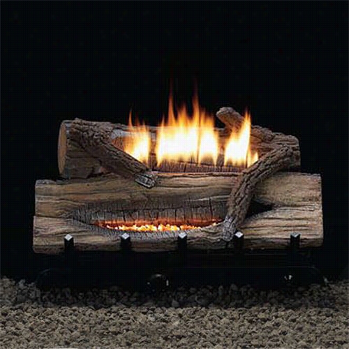 Empire Comforg Systems Vfdm-24-lbw 24"" Whiskey River Refractory Gas Log Sset With Vented/vent Free Burner