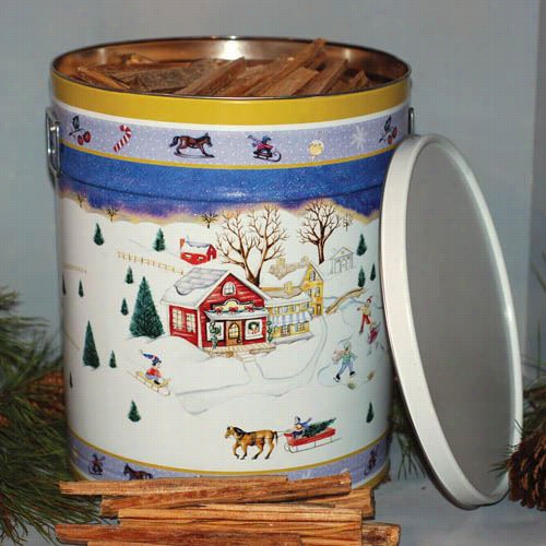 Godd$ Of The Woods 10259 Fatwood In Holiday Tin With  Design Varies