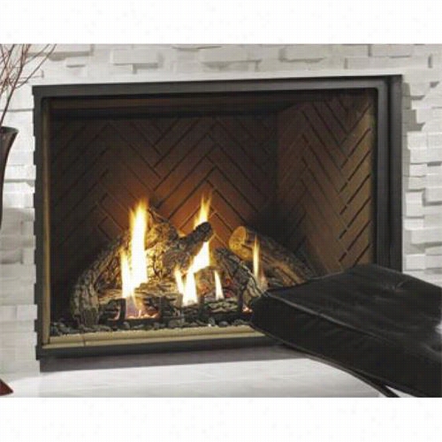 Kin9sman Hb Zdv4740 47"" Zero Clearance Direct Vent Gas Fireplace W Ith 8-piece Log Set