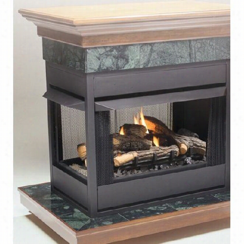 Kingsman Mvff40 Vent-free Multi-sided Fireplace