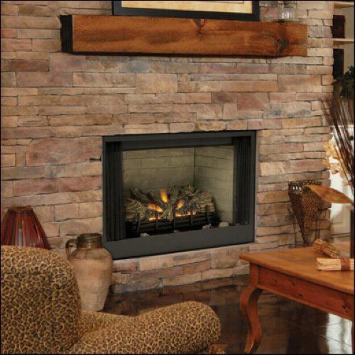 Splendid 500sbvnsc Sbv 42"" Refractory Lined Natura Gas Radiant Face Fireplace With Signature Command Control